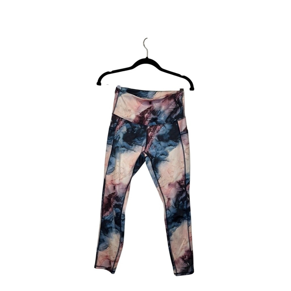 LegEnd Active High Waist Leggings Women's Size‎ S Abstract Floral Print Pockets